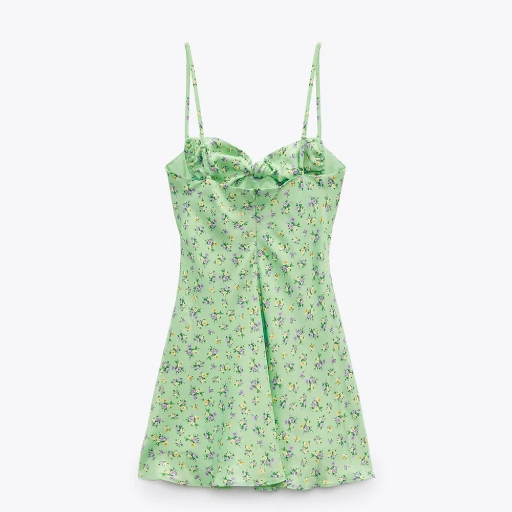 ❗️SOLD❗️ZARA SATIN EFFECT PRINT DRESS - Picture 7 of 8